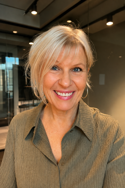 Portrait of Suzanne Lång, coach, facilitator and speaker
