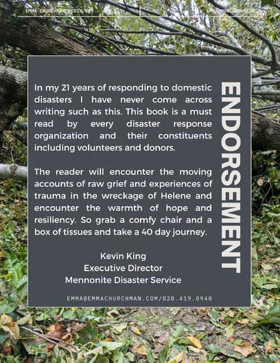 Image of endorsement from book back cover
