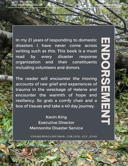 Image of endorsement from book back cover