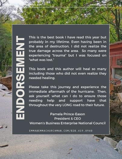 Image of endorsement from book back cover