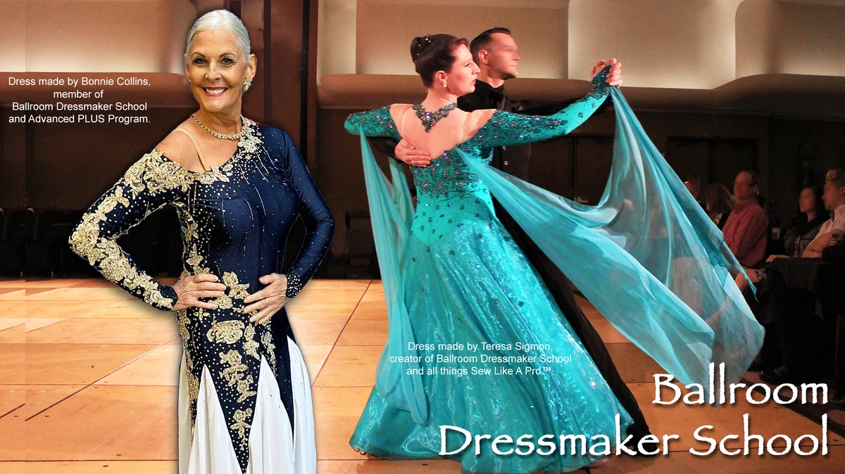 Sew Dancesport ballroom dance ballgown pattern star point skirt REC 2026 Bonnie Collins