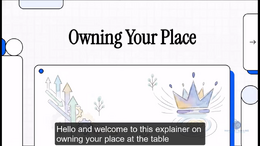 Owning Your Place At The Table-NB