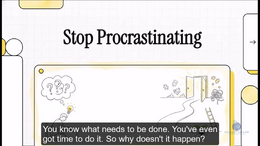 Stop Procrastinating-NB