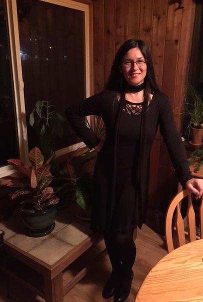 black dress