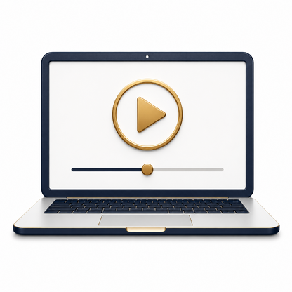 Play Button on Computer Image