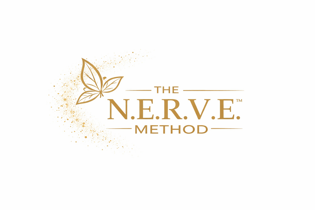 Elegant Gold Butterfly and N.E.R.V.E. Method™ White_rectangle