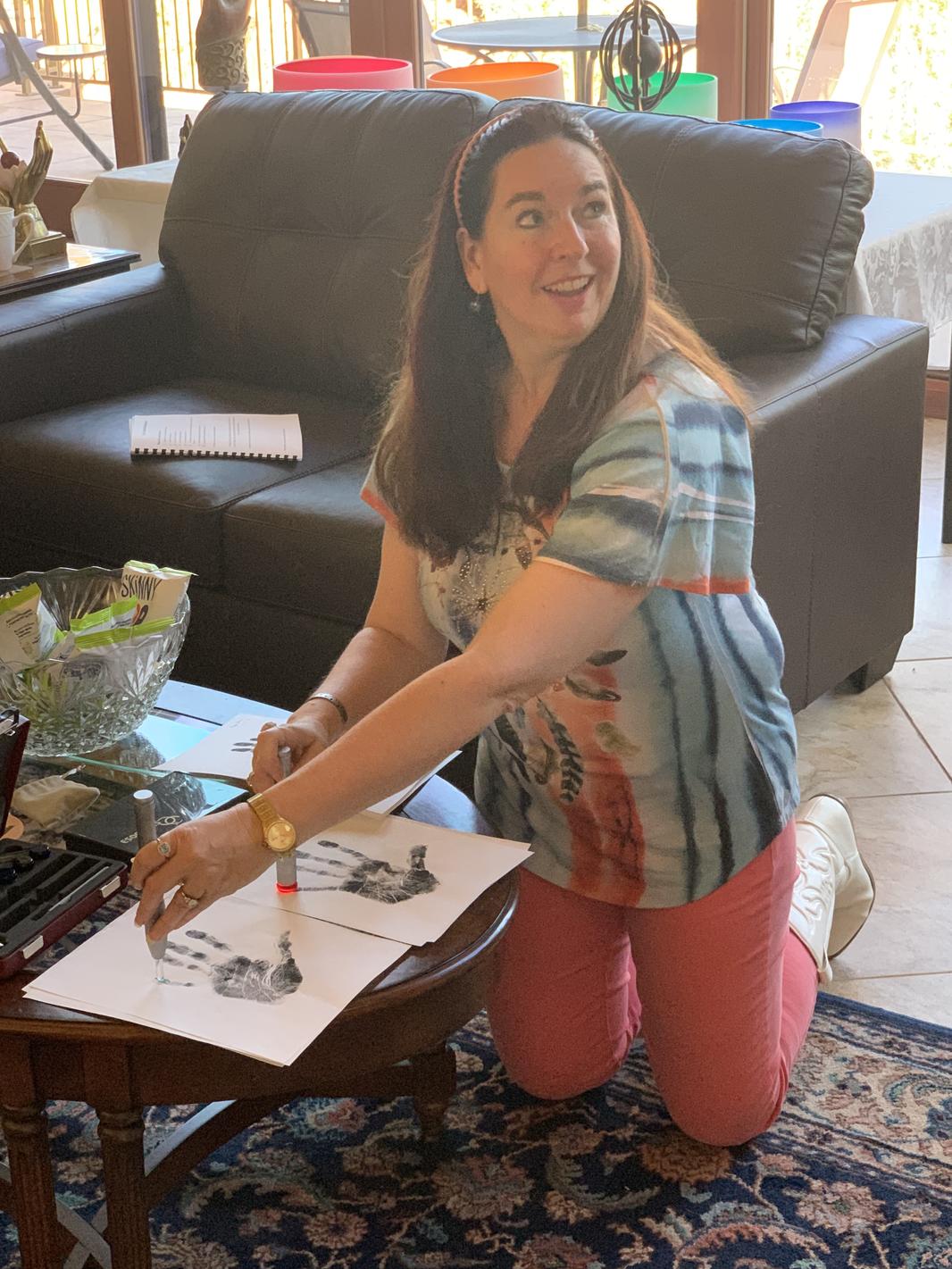Cynthia Doing Light Pen