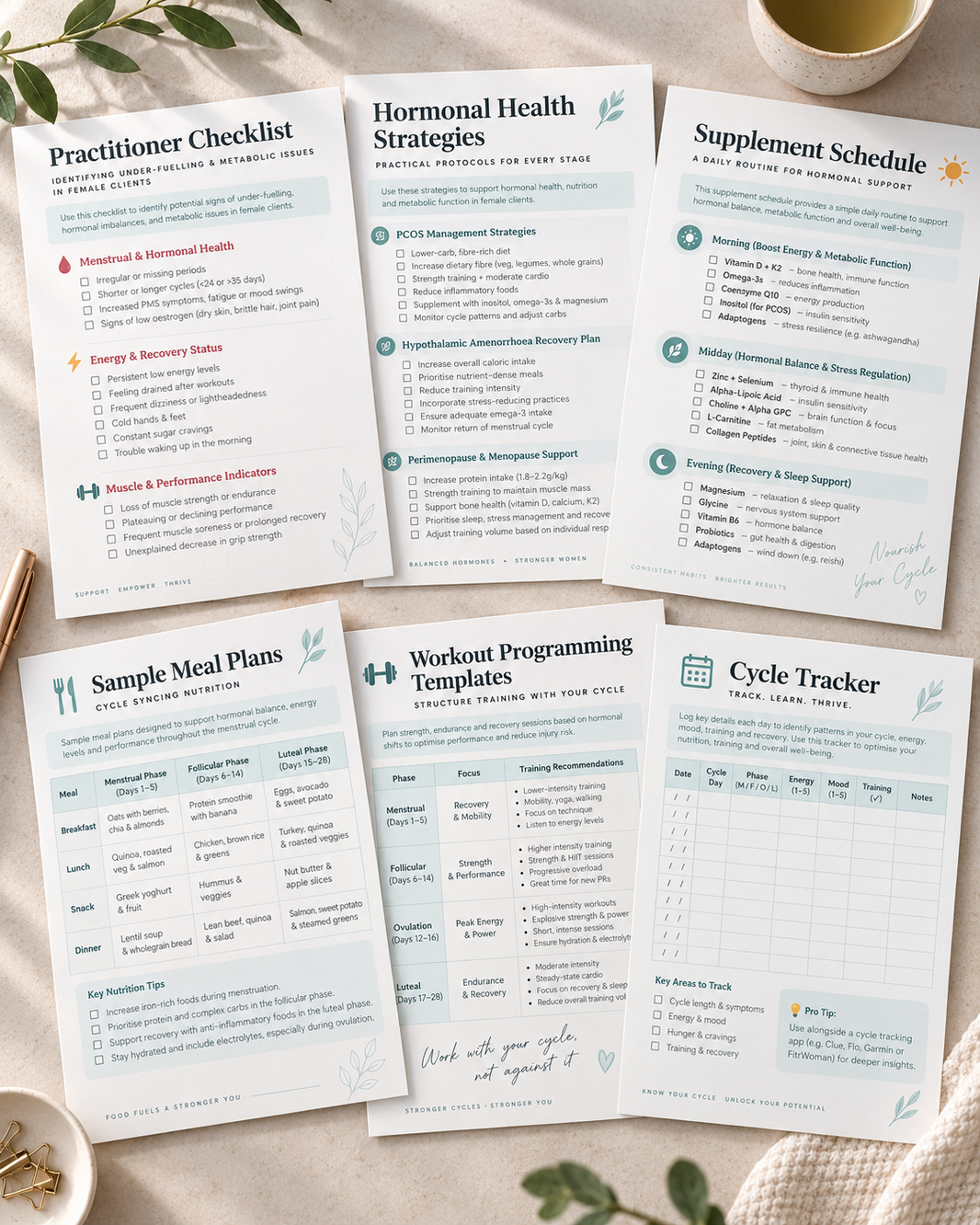 mock templates optimising female metabolism for performance