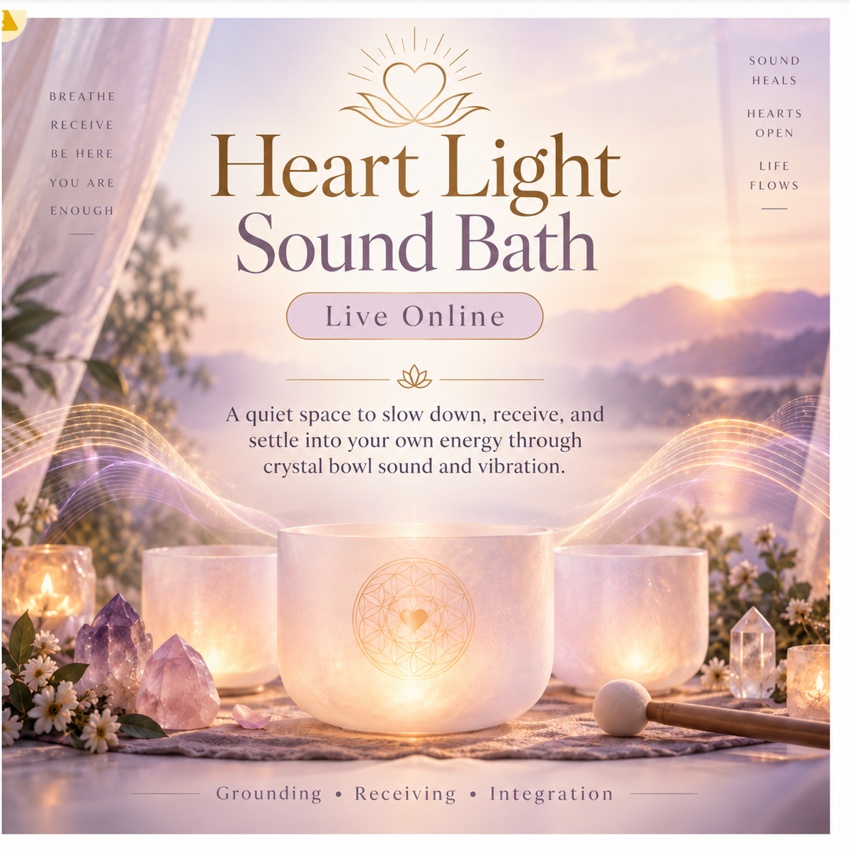 online live sound bath