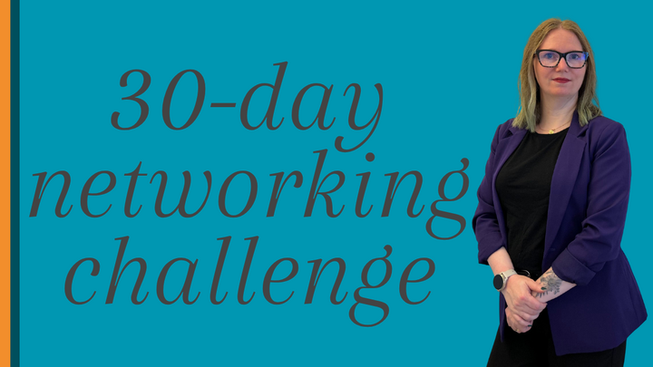 30-day networking challenge - with photo