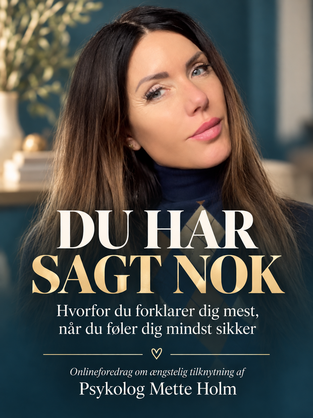 Mette Holm Onlineforedrag - DU HAR SAGT NOK