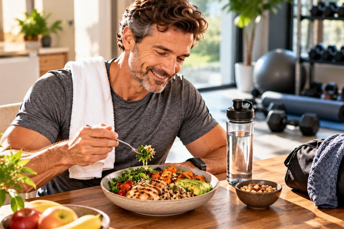 Balanced nutrition and regular exercise as part of a sustainable weight loss routine