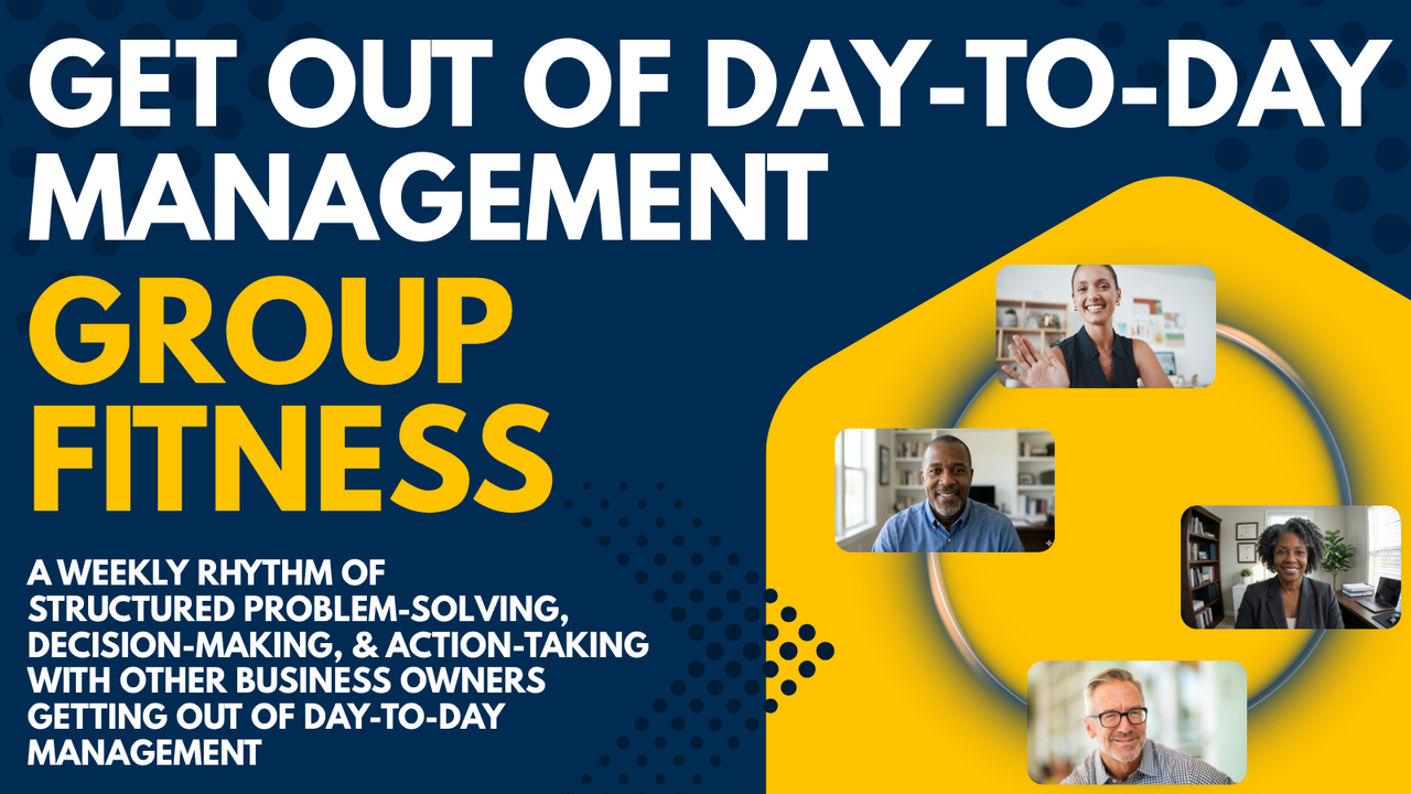 Get out of day-to-day management program card