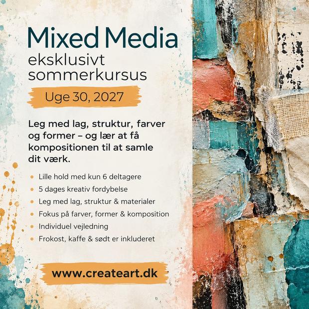 Mixed media - sommerkursus uge 30