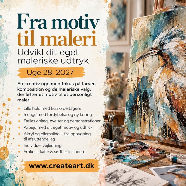 Sommerkursus 2027 - Fra motiv til maleri