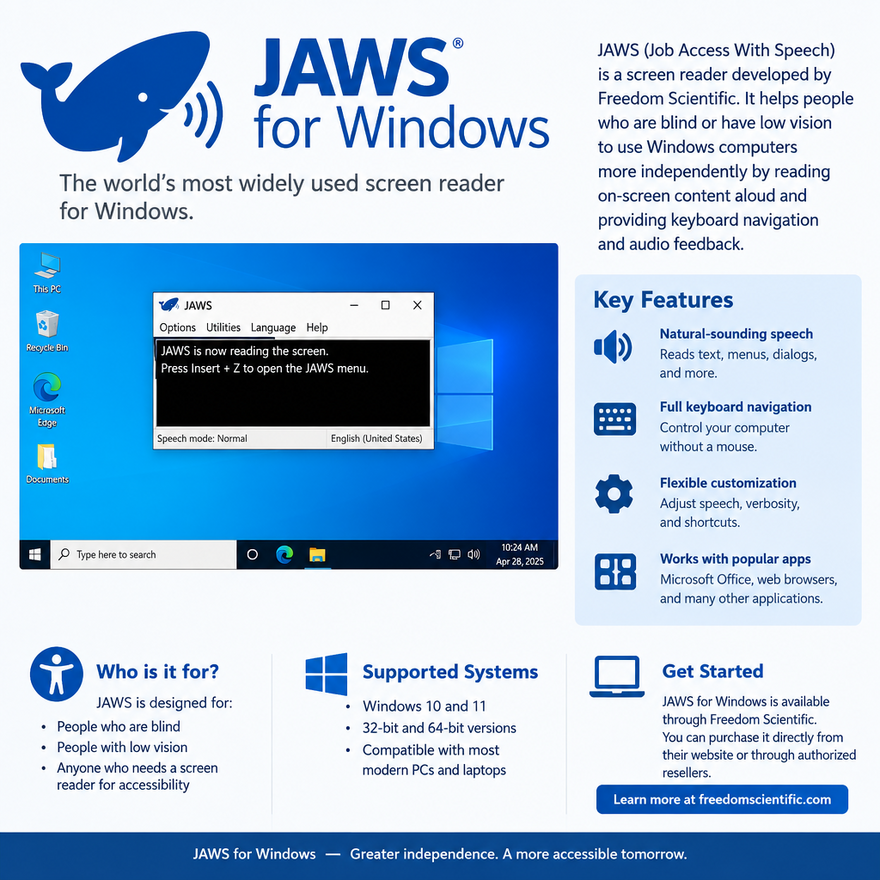 jaws for windows screen reader