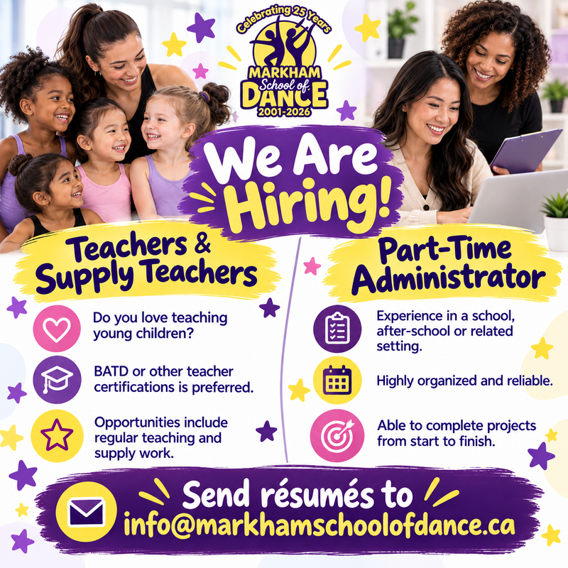 Markham School of Dance Hiring Flyer-2