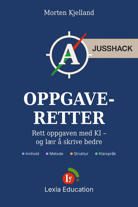Jusshack Oppgaveretter – omslag