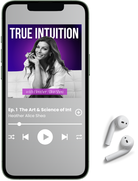 The True Intuition Show playing on a phone