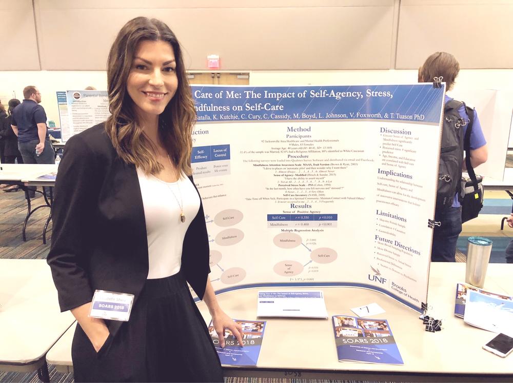 Heather presenting research at the University of North Florida