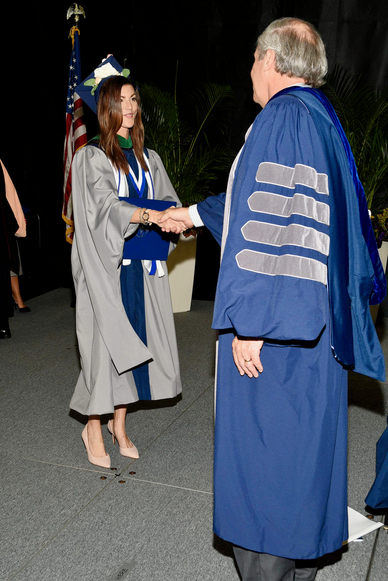 Heather graduating from graduate school