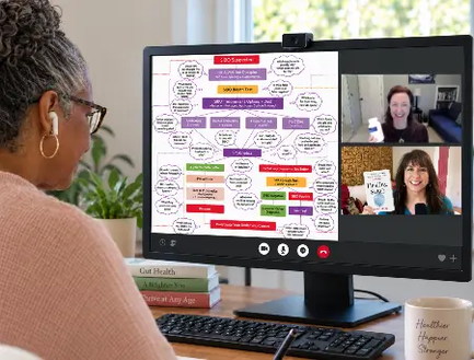 live Q&A session screen capture with Dr. Allison Siebecker and Shivan Sarna