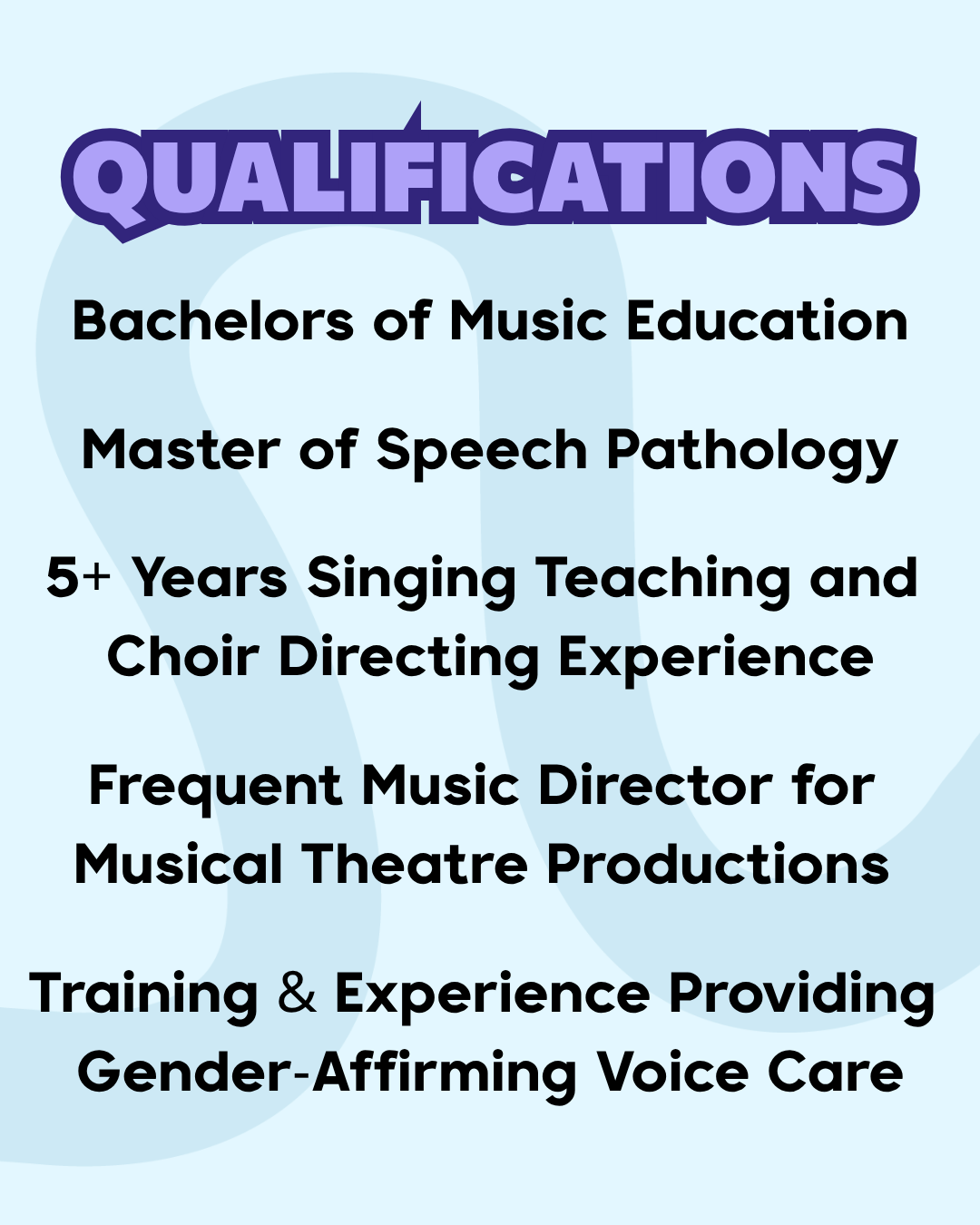 Qualifications