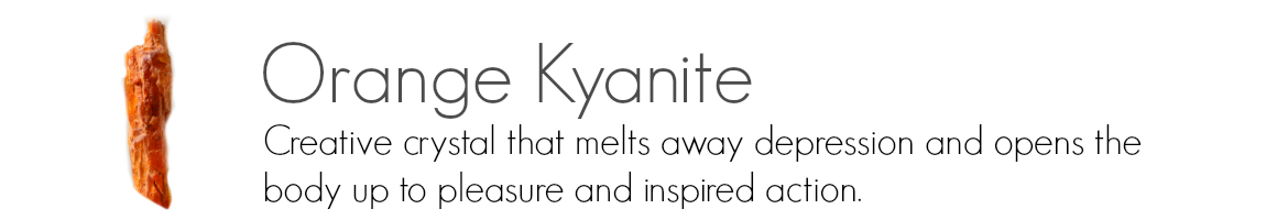 Orange Kyanite Banner