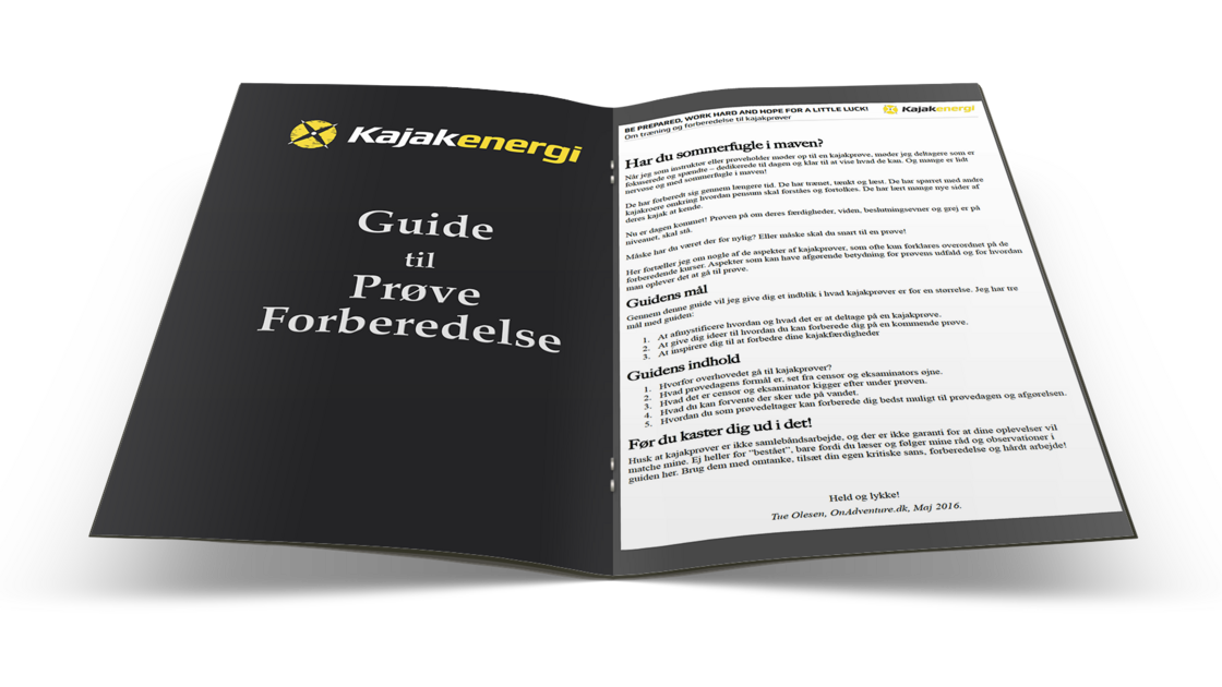 Kajakenergi Guide til Pr&oslash;veforberedelse - eBook Cover
