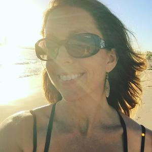 Denise on the beach Mystic selfie.jpg