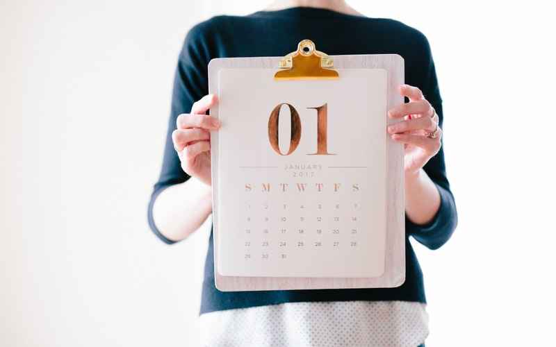 Image | Blog | Blank Image Woman Holding Jan 01 2017 Calendar