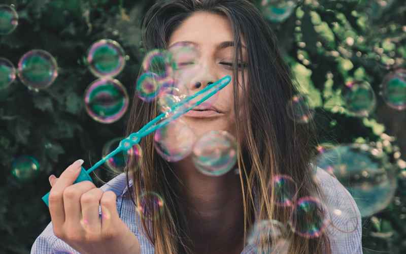 Image | Blog | Blank Image Woman Blowing Bubbles