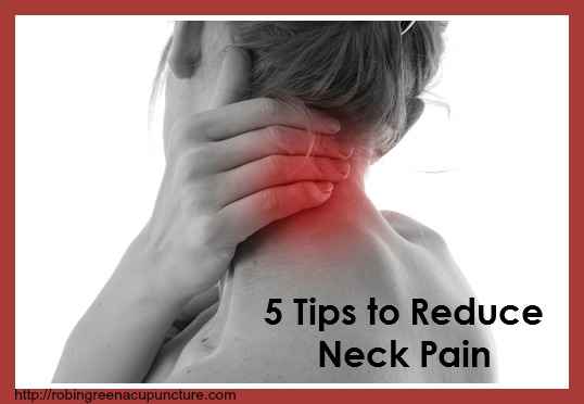 5 tips to reduce neck pain