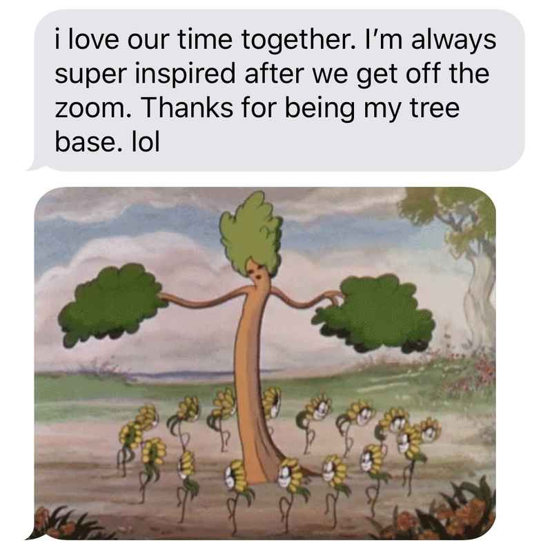 Tree Base Text Testimonial