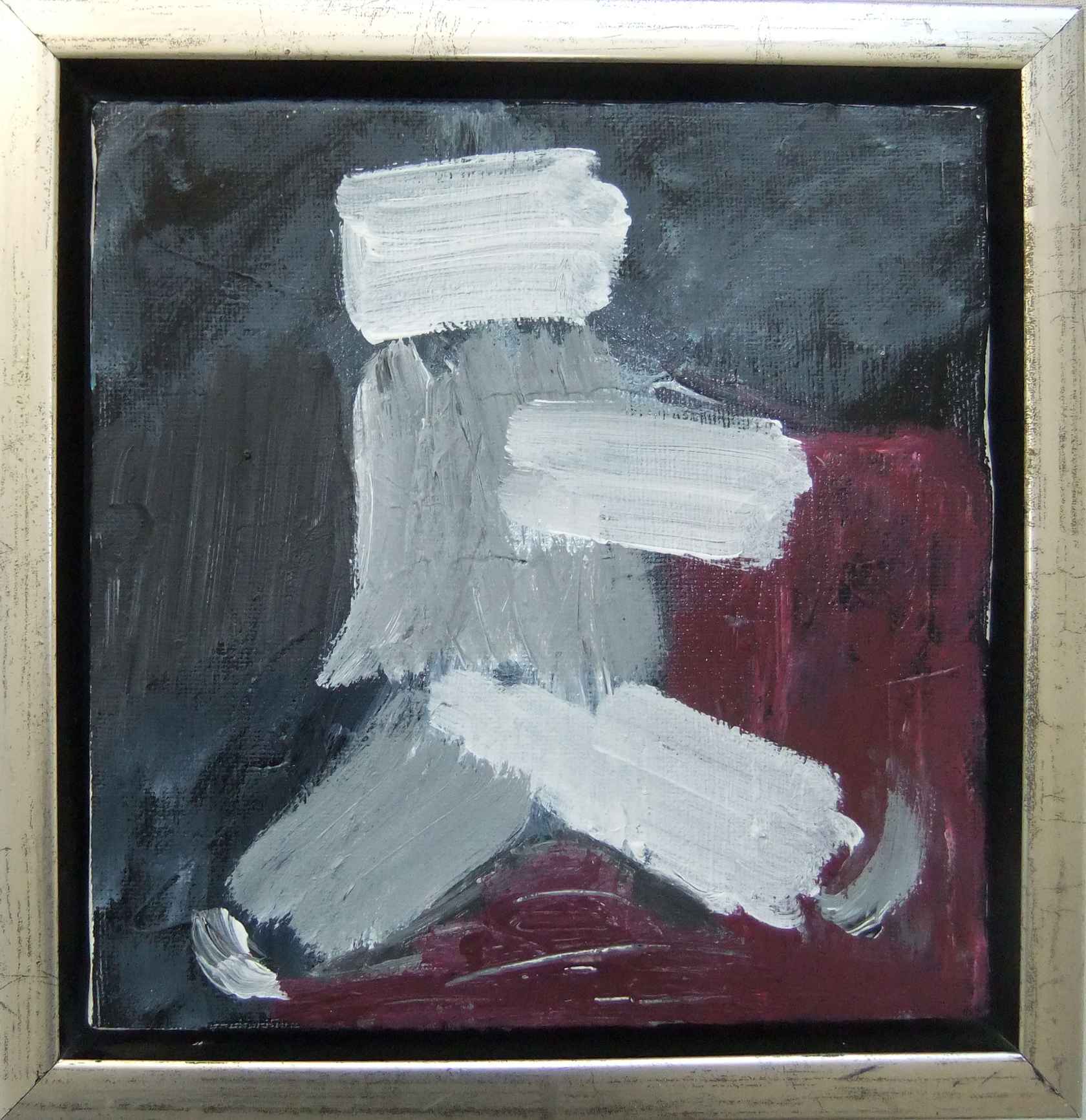 m503, On right way, 20x20 cm, silver frame, dkr 610