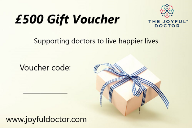 £500 Gift Voucher Template- The Joyful Doctor