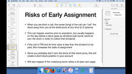 call spread early assignment