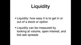 Option Liquidity- Volume, Open Interest, and Bid-Ask Spreads