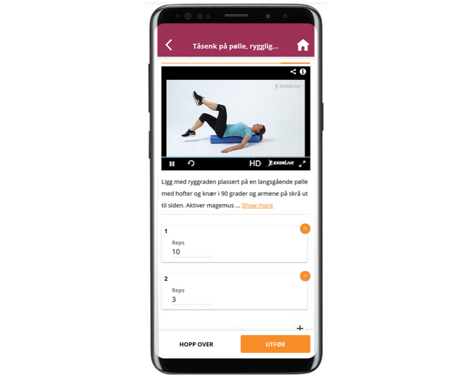 bilde av treningsapp