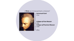 Immanuel Kant's Criticisms (1)