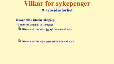 Ervervsuførhet. Sykepenger 2020