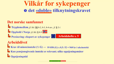 Tilknytningskravet. Sykepenger. Endelig versjon 2020