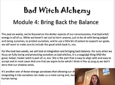 Bad Witch Module 4 Bring Back Balance