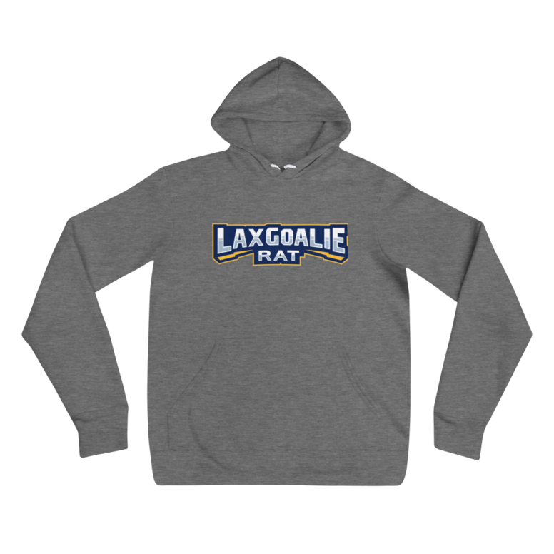 Lax Goalie Rat Hoodie - Text Logo