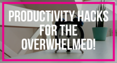 productivity hacks for the overwhelmed! product card
