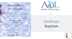 ADL Product - Certificate of Baptism