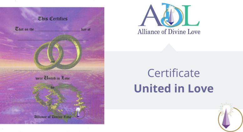 Certificate of United in Love