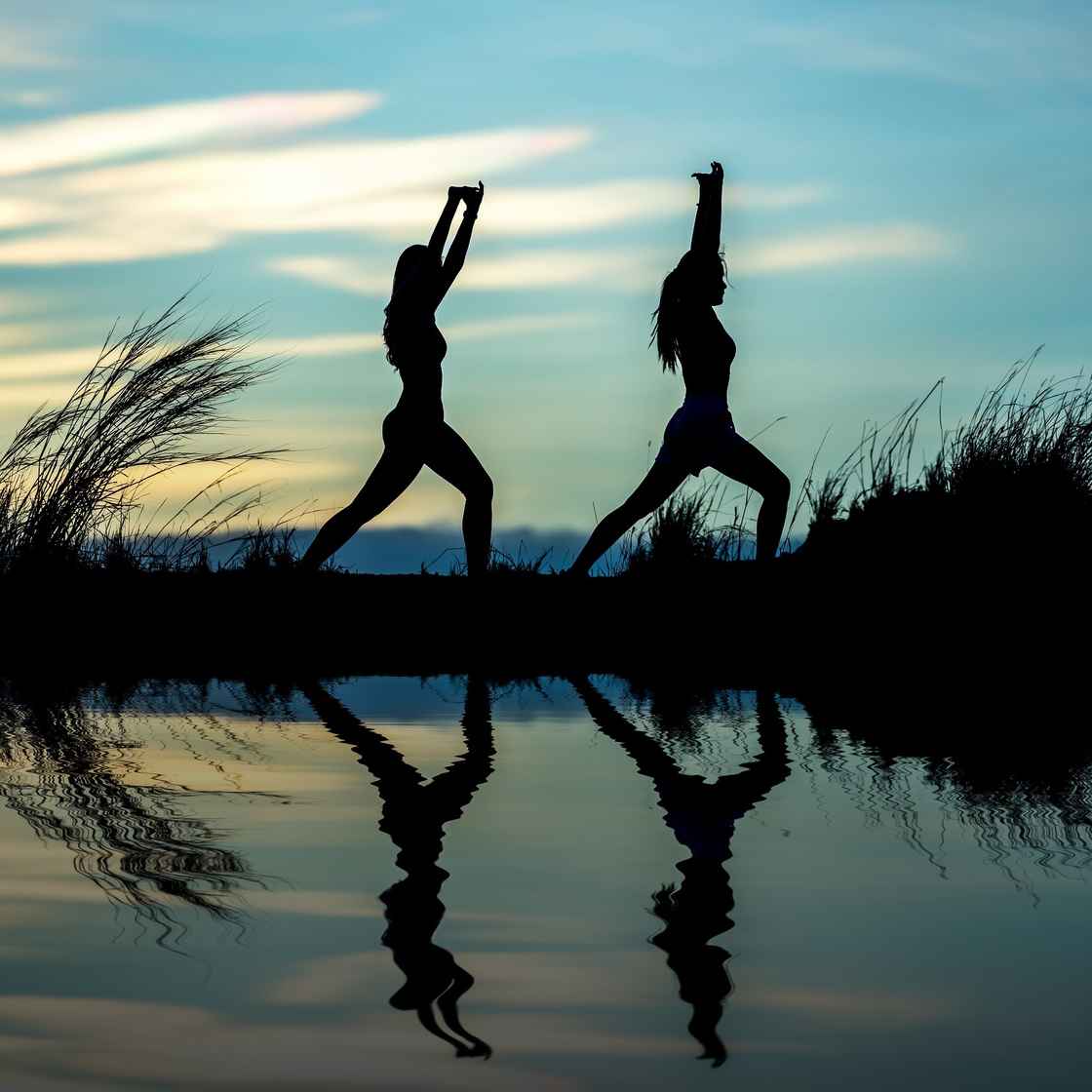 yoga movement reflection exercise sunset people square.jpg