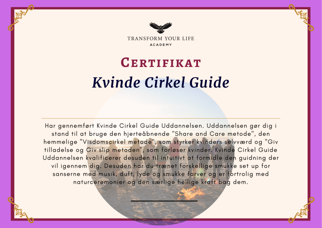 Kvinde Cirkel Guide certifikat
