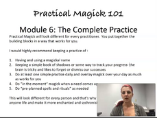 Practical Magick Module 6